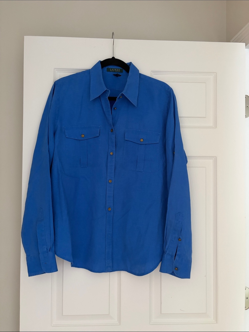 Lauren by Ralph Lauren Women’s Blue Linen Shirt